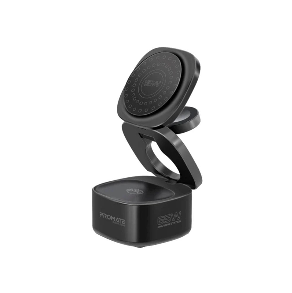 Promate Rubix-65W-UK 65W GaNFast Foldable Compatible Wireless Charging Station Promate Rubix-65W-UK 65W GaNFast Foldable Compatible Wireless Charging Station